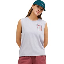 Peak Performance W Explore Graphıc Sl Kadın Günlük Tişört G79743130T Gri