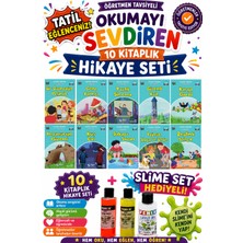 Üçgen Yayıncılık 4.sınıf Öğretmen Tavsiyeli Okumayı Sevdiren 64 Sayfa 10 Kitaplık Hikaye Seti-7 (Slime Set Hediyeli)