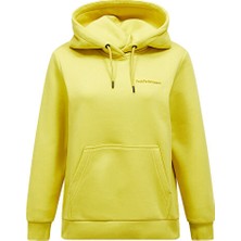 Peak Performance W Orıgınal Small Logo Hood Kadın Günlük Sweatshirt G79574220T Sarı