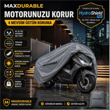 MaxDurable Honda Cb 500 F ( Arka Çanta Uyumlu ) Motosiklet Brandası Su Geçirmez Hıdro Shıeld Pro Kumaş Motor Brandası + Taşıma Çantalı