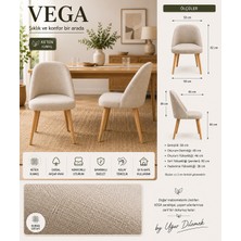 Argedemo Vega Yemek Masası Sandalyesi Cafe ve Işyerinde Kullanıma Uygun