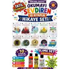 Üçgen Yayıncılık 4.sınıf Öğretmen Tavsiyeli Okumayı Sevdiren 80 Sayfa 10 Kitaplık Hikaye Seti-8 (Slime Set Hediyeli)