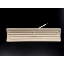 Infrared Seramik Isıtıcı Rezistans Konkav 245X60MM 1000W 230V Beyaz Renk Fsc Model
