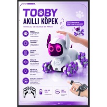 Brother Toys Uzaktan Kumandalı Bilek Kontrollü 8 Tekerli Akrobat Tooby Oyuncak Robot Köpek Araba 26 Cm.