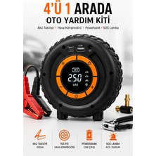 Ryan Akü Takviye Cihazı 1000A Jump Starter 150 Psı Lastik Şişirme Kompresörü Powerbank LED Fener