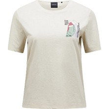 Peak Performance W Explore Graphıc Tee Kadın Günlük Tişört G79742360T Beyaz