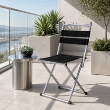 Bysay Metal Modern Balkon Mutfak Sandalyesi Kamp Sandalyesi Tabure
