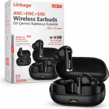 Linkage Lkb-37 Anc+Enc+Siri Destekli Kablosuz Bluetooth Kulaklık - 56 Dil Anlık Çeviri Özellikli