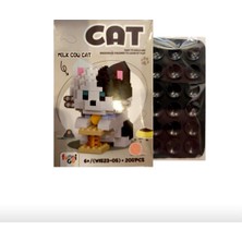Funnigo Orijinal Hayvan LEGO Cat Brıcks+Telefon Tutucu Set-4
