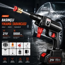 GreaTech Şarjlı Yüksek Basınçlı Yıkama Sulama Tabancası Araba Yıkama Bahçe Sulama Evcil Hayvan Temizliği