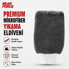 Robeve Bear Force Premium Mikrofiber Araç Yıkama Eldiveni – Yoğun Köpük Taşıma Özellikli, Yumuşak Mikrofiber Dokulu, Boya Dostu ve Çiziksiz Güvenli Temizlik Için Profesyonel Oto Yıkama Eldiveni