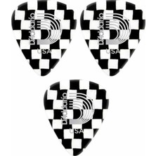 D'Addario 1ccb2 Gitar Penası 3 Adet Dama Checkerboard 0,50MM.