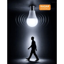 Conana Radar Hareket Sensörlü 9W E27 LED Ampul 6500K - 810 Lümen (1 Adet)