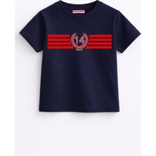Rabona Fashion Bolu 14 Kırmızı-Beyaz Çocuk T-Shirt