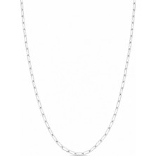 Oya Silver Mini Ataç Gümüş Zincir Kolye 55CM [ZK515]