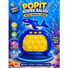 Aksoy Toys Elektronik Yunus Balıklı Pop It Hızlı Basma- Eğitici Çocuk Oyuncağı - 4 Modlu Zeka Geliştirici