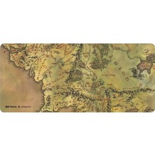 Exvega Lord Of The Rings Middle Earth Map Mousepad Xxl 90×40