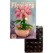 Funnigo Orijinal Çiçek LEGO Flowers+Telefon Tutucu Set-3