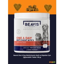Beavis One A Day Kedi ve Köpekler Için Multivitamin ve Mineral Çiğnenebilir Tablet (105 Gr)