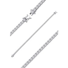 İryum 4.44ct (E-F vs) Pırlanta Suyolu Bileklik