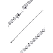 İryum 2.74ct (E-F vs) Pırlanta Su Yolu Bileklik