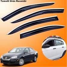 Friemats Vw Jetta Mügen Cam Rüzgarlığı Abs Krom Nikelajlı Cam Rüzgarlığı 2006-2011 Arası 4 Lü Set