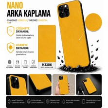 Biemtek Huawei P50 Pocket Uyumlu H3306 Deri Hardal Sarı Serisi 3m Arka Kaplama