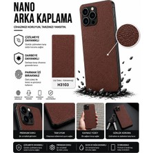 Biemtek 3m Küçük Desen Deri Doku Kahverengi Arka Kaplama Htc Desire 12