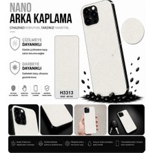 Biemtek Redmi Note 3 Uyumlu H3313 3m Liçi Beyaz Deri Serisi Arka Kaplama