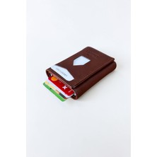 CLASSBAG Taba Renk ,mekanizmalı Otomatik Kızaklı Kartlıklı Erkek Cüzdanı (7cm x 10CM)