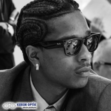 Ray-Ban Wayfarer Puffer Asap Rocky Kemik Unısex Güneş Gözlüğü RB4940 601/87