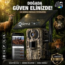 Avenir S440H 4G Sim Kartlı Güneş Enerjili Fotokapan Kamera 3MP IP66 Su Geçirmez 128GB Destekli Yaban Hayatı Kamerası