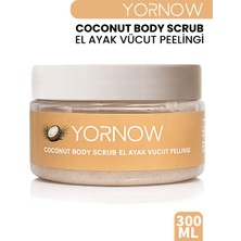 Yornow Hindistan Cevizi Özlü El, Ayak ve Vücut Peelingi 300 ml – Nemlendirici ve Pürüzsüzleştirici Bakım