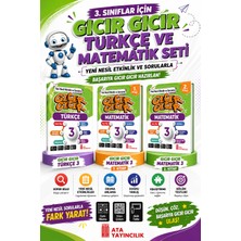 Ata Yayıncılık 3.sınıf Gıcır Gıcır Yeni Nesil Etkinlik ve Sorularla Türkçe ve Matematik Seti