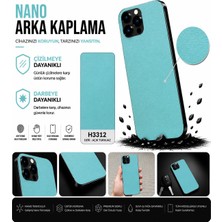 Biemtek Realme P3 Ultra Uyumlu H3312 3m Liçi Açık Turkuaz Deri Serisi Arka Kaplama