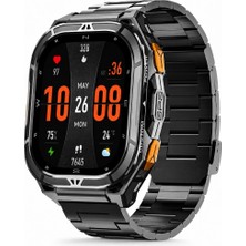 Hainoteko Gps-3 Akıllı Saat Gps Özellikli 5ATM Su Geçirmez Amoled Ekran 3 Kordonlu Bt Arama Siyah