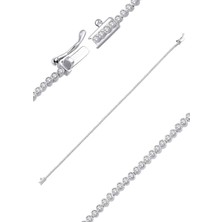 İryum 0.79ct (G-H vs) Pırlanta Su Yolu Bileklik