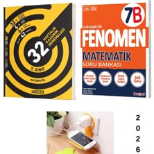 Sarmal Hız 7.sınıf Haftalık Matematik Denemeleri + Fenomen 7b Matematik Soru Bankası Set Priz Tutuculu
