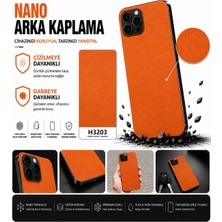 Biemtek Xiaomi Mi 11I Uyumlu H3203 Deri Serisi 3m Arka Kaplama Turuncu