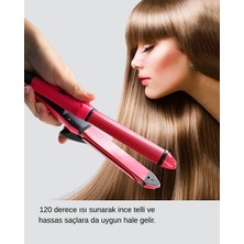 Timion Mey Ithalat® 5 Kademeli Seramik Saç Düzleştirici – Düz ve Kıvırcık Mod, 26 mm Plak