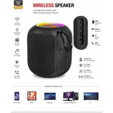 Jedel SA-147 Rgb Işıklı Taşınabilir Bluetooth Hoparlör 5W Powerbank Fm Radyo, Usb/tf/aux