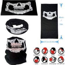 Timion Mey Ithalat® Motorcu Boyunluk Baf Buff Bandana 25X48 cm Model 7
