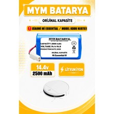 Xiaomi Mi Vacuum Mop G1 2in1 Essential Uyumlu Akıllı Robot Süpürge Bataryası (Mjstg1) 14.4V 2500MAH Pil
