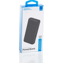 Acl PW-105 2.4A, LED Işıklı Type-C, Mikro Girişli 2xusb-A Çıkış Powerbank