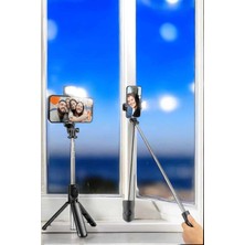 Timion Mey Ithalat® Selfie Çubuğu Tripod Kumandalı Telefon Tutucu Siyah