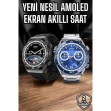 Timion Mey Ithalat® Akıllı Saat Yeni Nesil 2024 Model Metal Kordonlu Bluetooth Bağlantılı