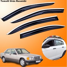 Friemats Mercedes 190 E Mügen Cam Rüzgarlığı Abs Krom Nikelajlı Cam Rüzgarlığı Tüm Kasalara Uyumlu 4 Lü Set