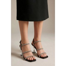 Nemesis Shoes Sihana Kadın Topuklu Abiye Sandalet Siyah