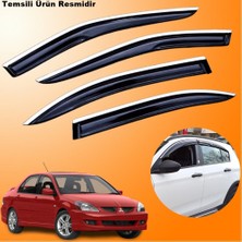 Friemats Mitsubishi Lancer Sedan Mügen Cam Rüzgarlığı Abs Krom Nikelajlı Cam Rüzgarlığı 2004-2008 Arası 4 Lü Set
