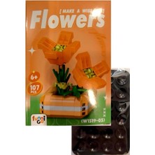 Funnigo Orijinal Çiçek LEGO Flowers+Telefontutucu Set-10